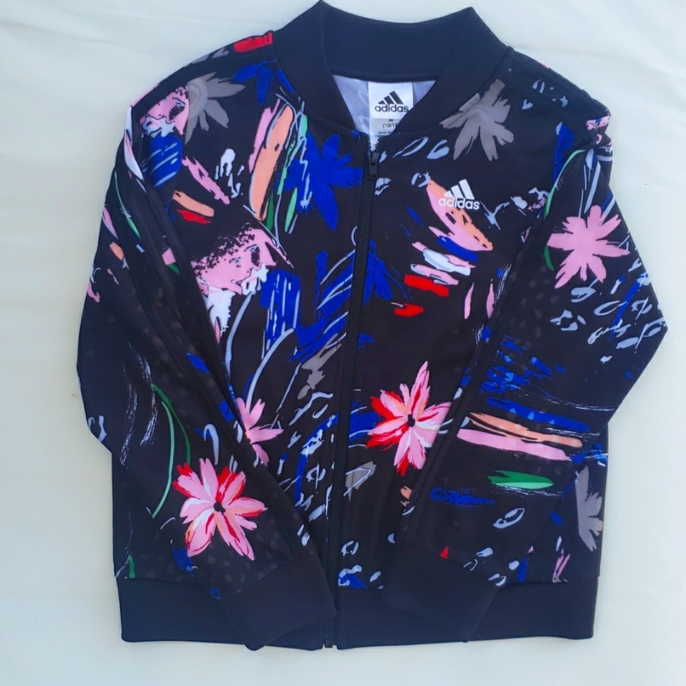 Girls Adidas Jacket Girls 10/12 Adidas Girls Adidas Jacket Girls 10/12 Floral